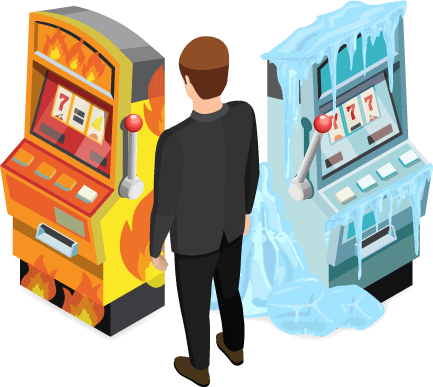 determining if a slot machine is hot or cold