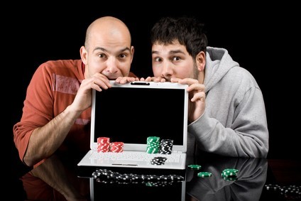 guys playing poker