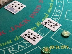 Karten teilen in Blackjack