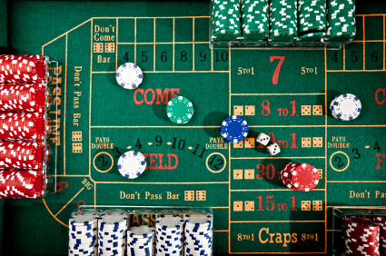 Craps table