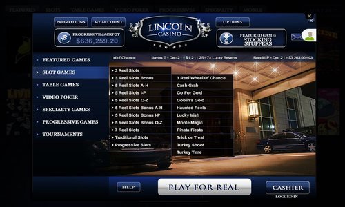 slot games at lincoln casino