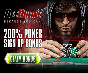 Bet Online Bonus 200% poker sign up