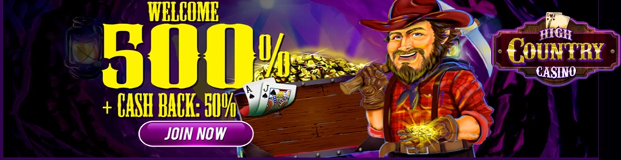high country casino banner