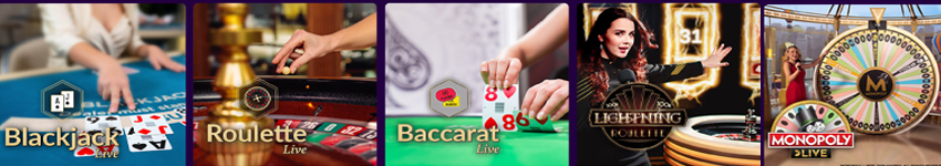 Jackpotcity Live-Dealer-Spiele