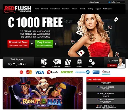 red flush casino