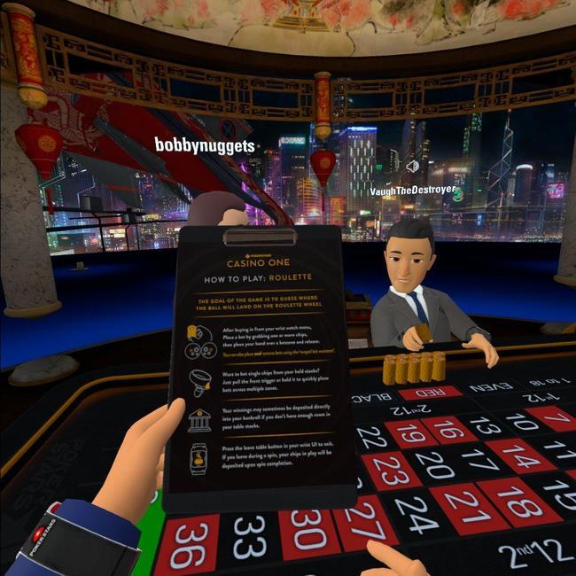 how to play roulette in pokerstars vr
