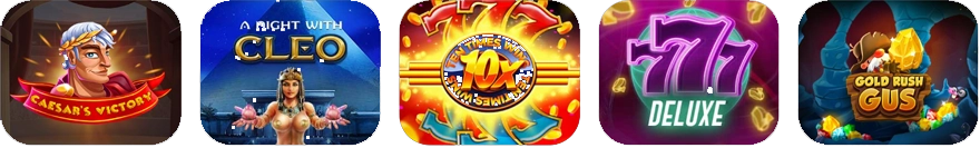 5 slot games offered at Slots.lv Casino