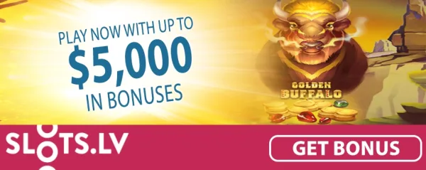 Slots.lv Bonus Promo Banner $5000 in bonuses